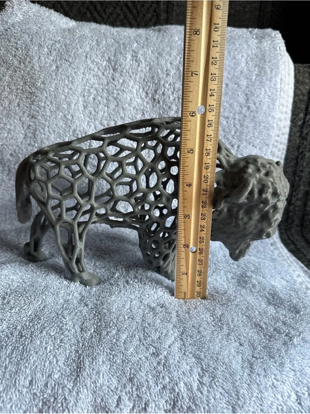 Plastic Sculptural Buffalo